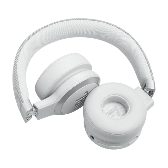JBL Live 670NC - White - Wireless On-Ear Headphones with True Adaptive Noise Cancelling - Detailshot 1 image number null